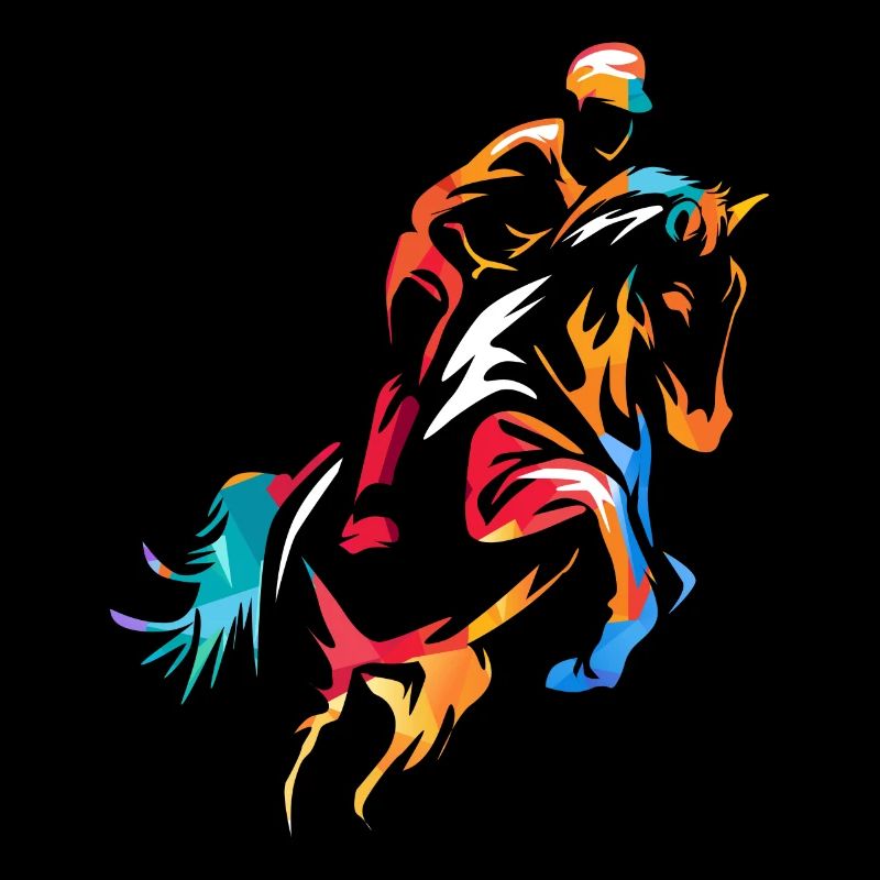 Chevaux de sport équestre de saut d'obstacles