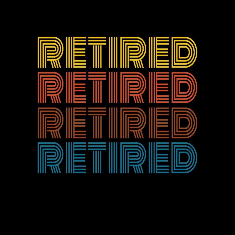 Pension de retraite Retraité Style rétro