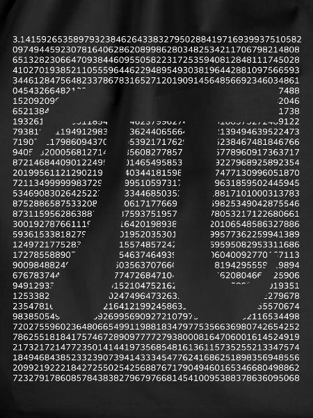 Math Pi circle number