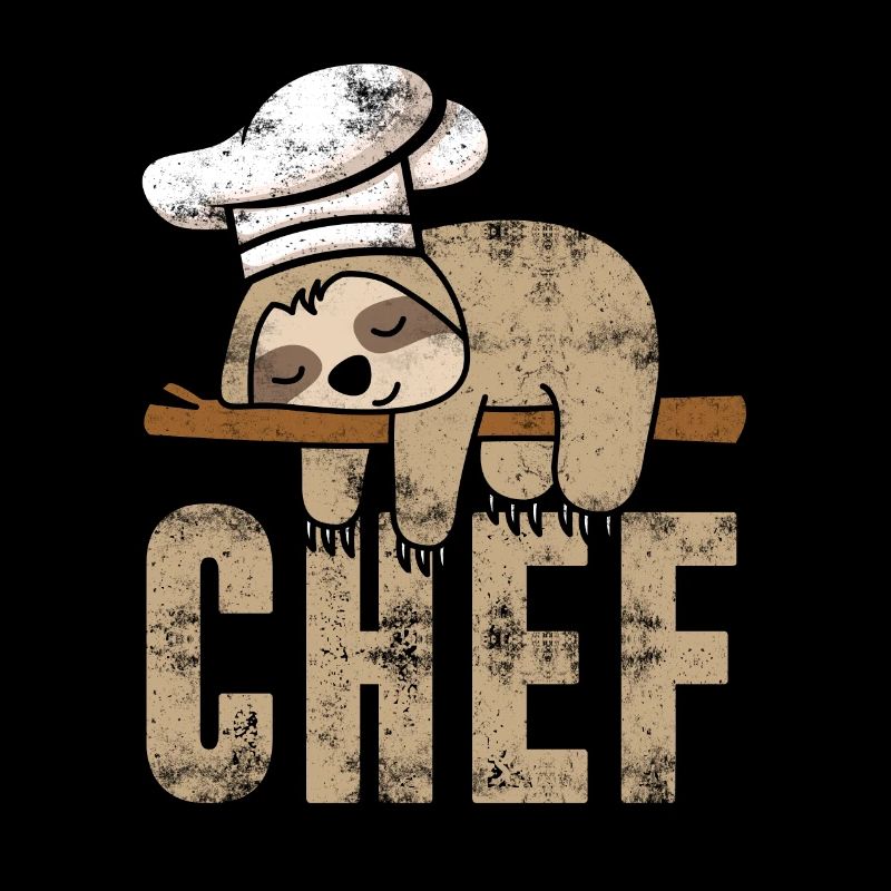 Sloth Chef Cooking Kitchen Baking Gift