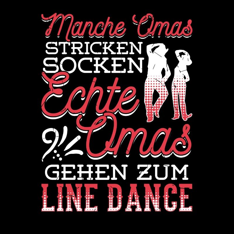 Manche Omas Stricken Echte Line Dance Tänzerin