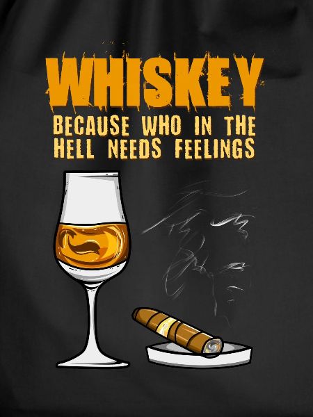 Whiskey cigar and whiskey