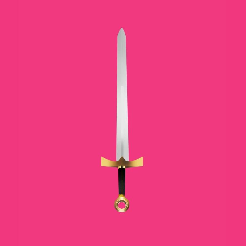 Épée de chevalier d'or