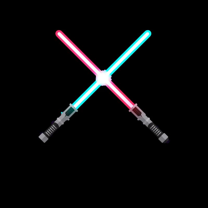Deux épées laser Épées légères Épée légère