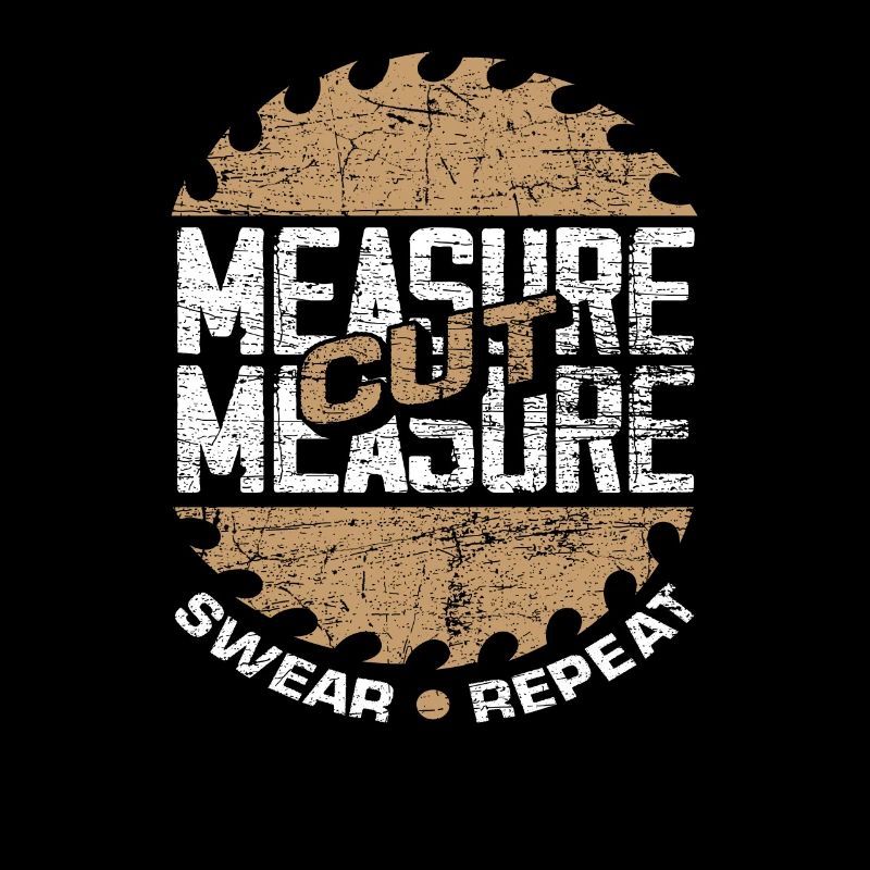 Carpenter measuring swearing
