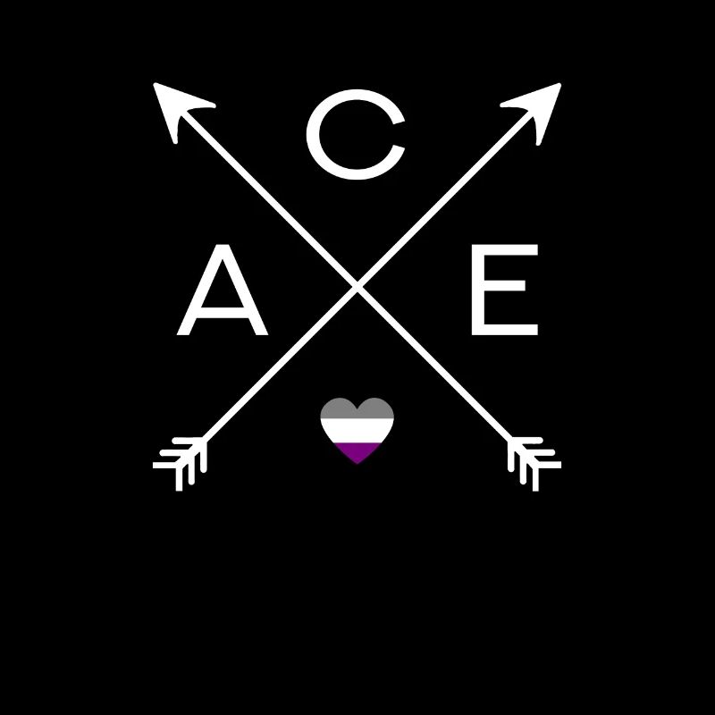Ace Arrows - asexuelles CSD Herz A-Pride Ace