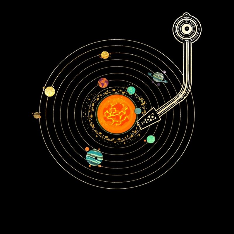 Tourne-disque du système solaire