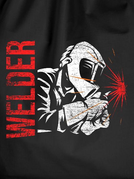 Profession welder welding