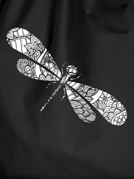 Libelle Libelle Blumenmuster