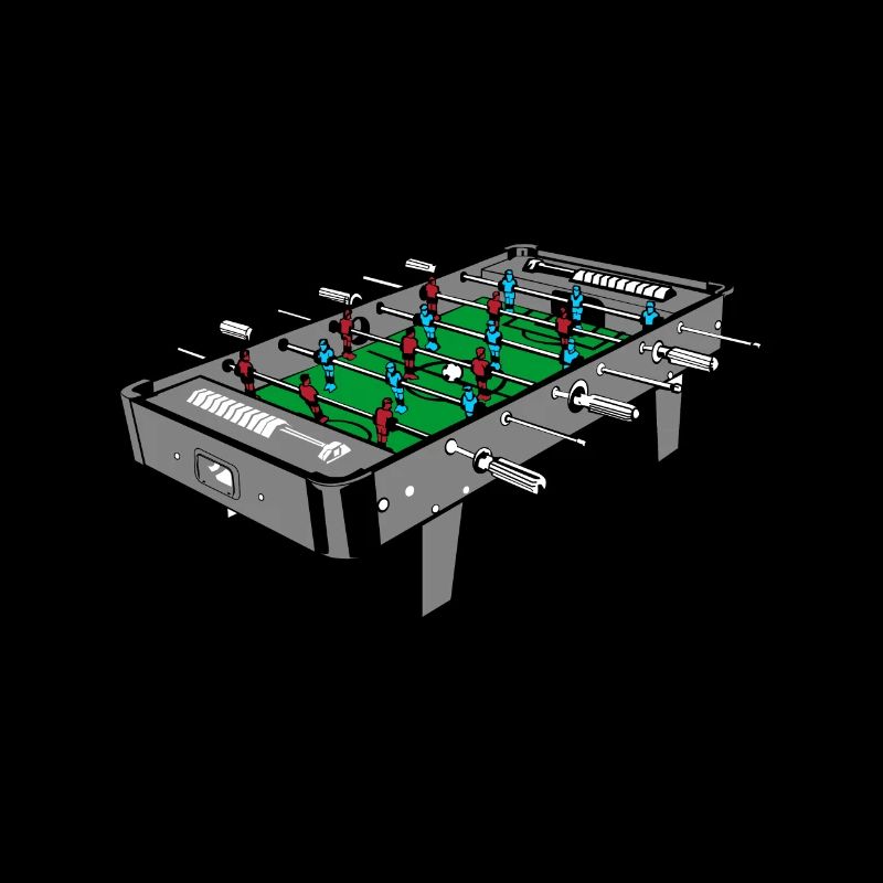 Kickertisch Tischkicker Illustration