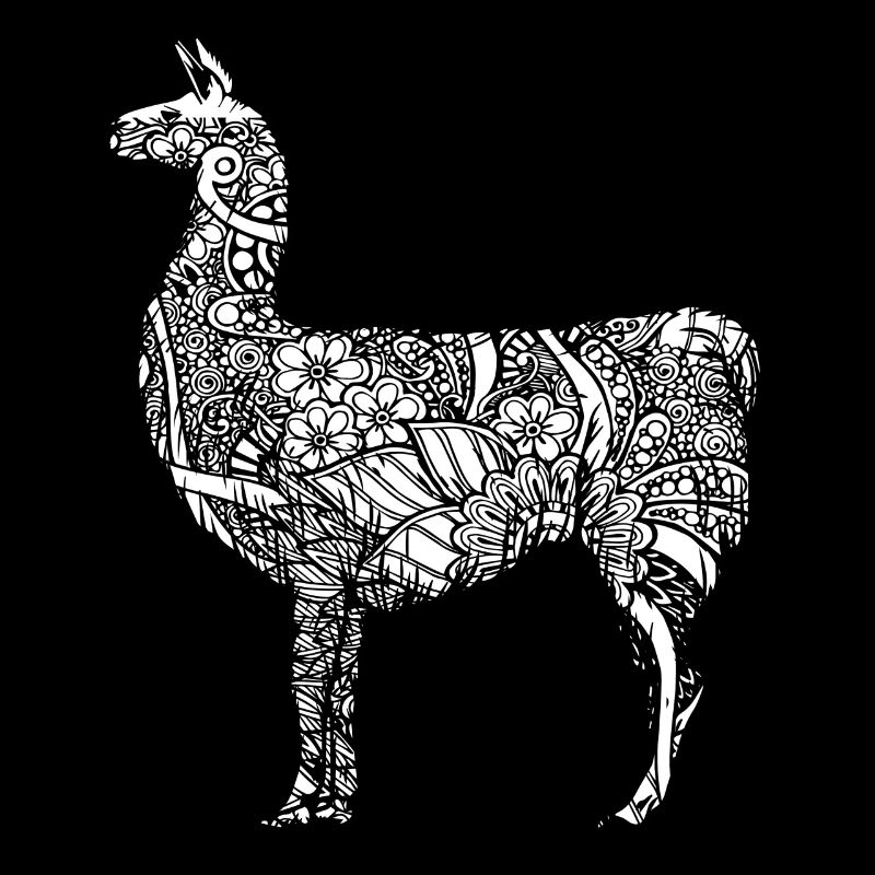 Llama Llama Floral Pattern