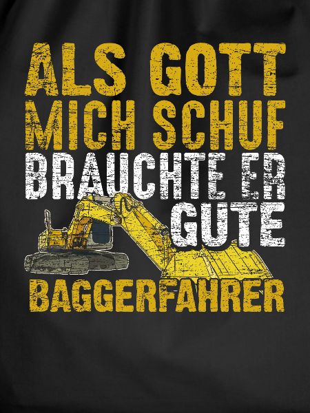 Baggerfahrer Arbeit