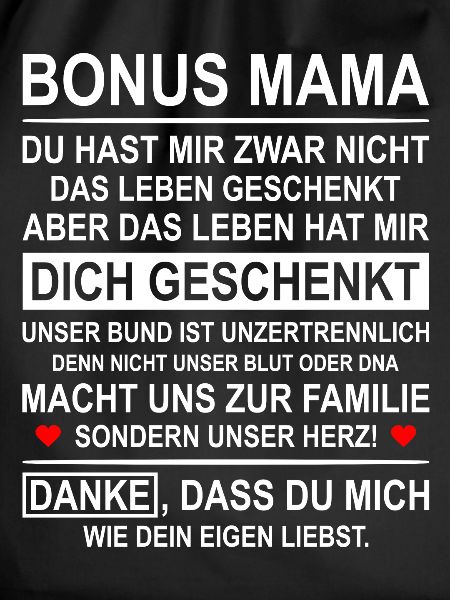 Bonus Mama Stiefmutter Ersatzmutter Geschenk