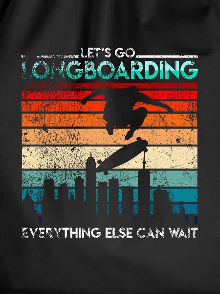Retro longboarder longboard