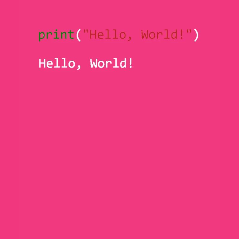 Hello World lustiges Geschenk Python Programmierer
