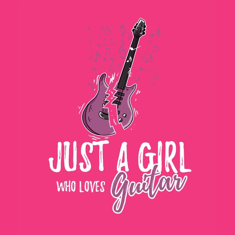 Nur ein Mädchen, das Gitarre E-Gitarrist liebt