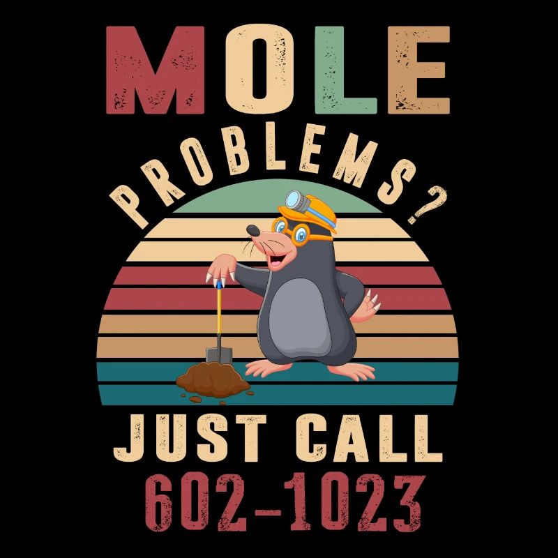 Vintage Mole Day Mole Probleme einfach anrufen