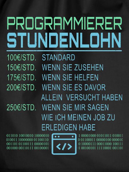 Programmierer Stundenlohn