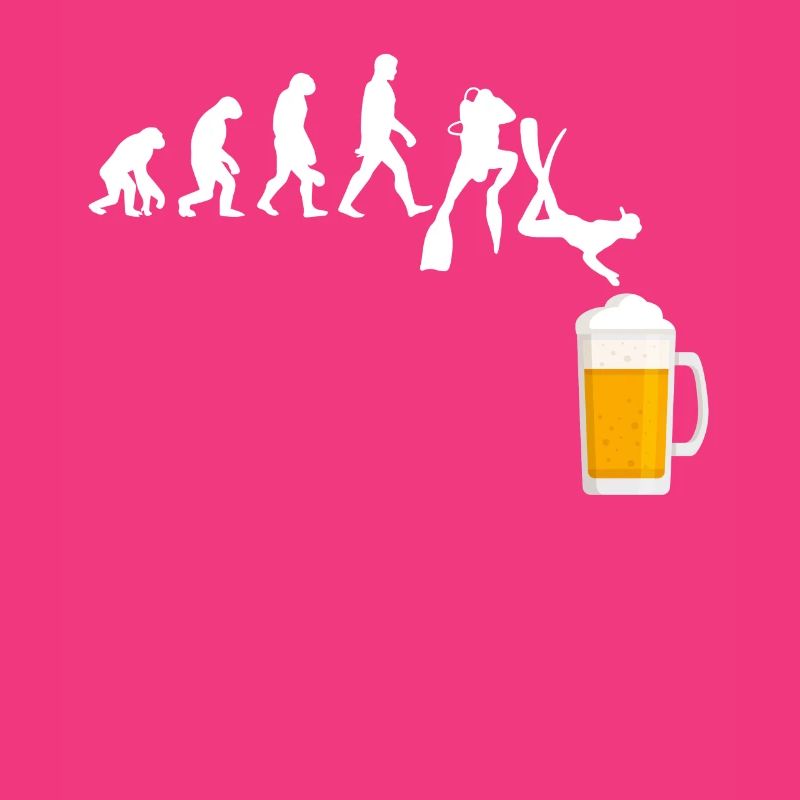 Divers Evolution Beer Diving Deep Divers Alcohol