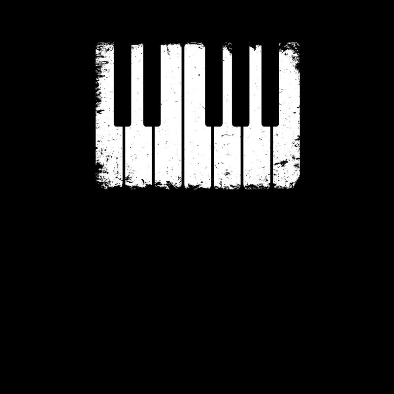 Clavier de piano look vintage