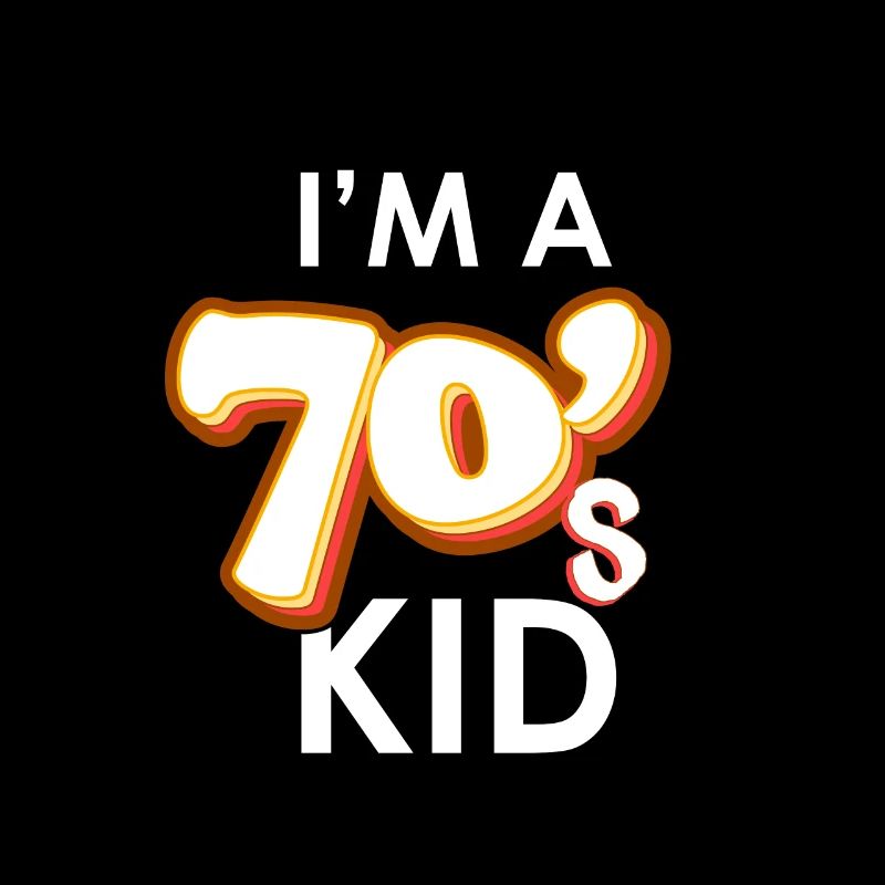 I´m a 70`s Kid Geschenk der 70er Jahre Generation