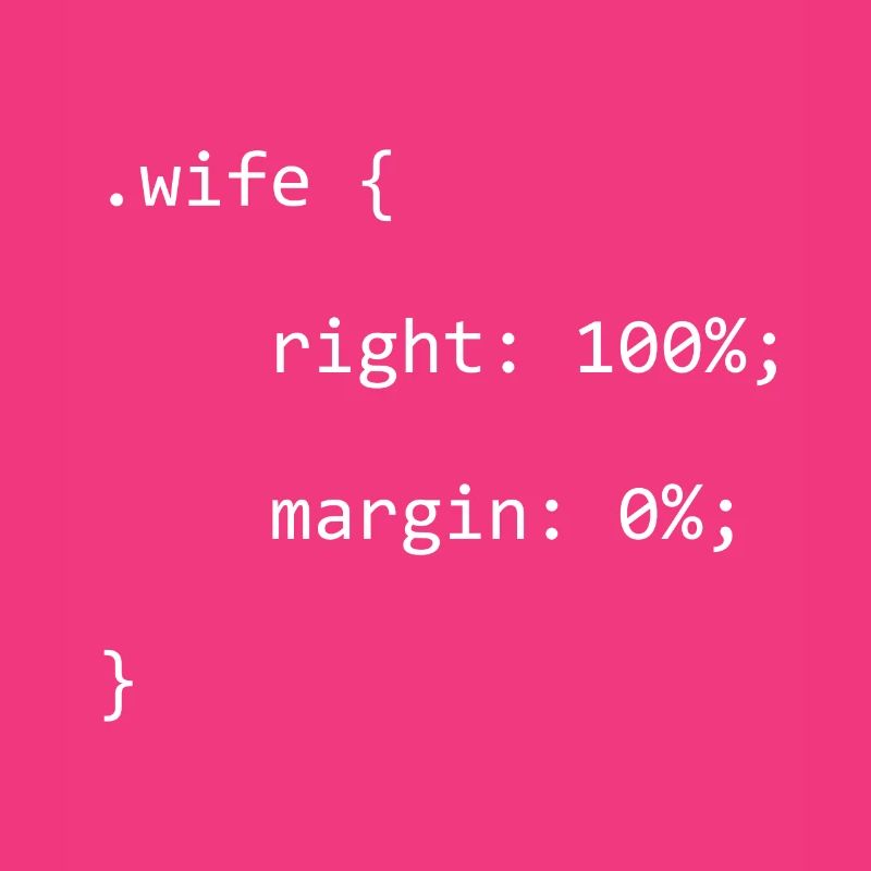 CSS Wife Right Engineer Full Stack Coder Software