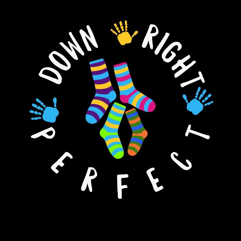 Down-Syndrom-Bewusstsein richtig perfekt bunt