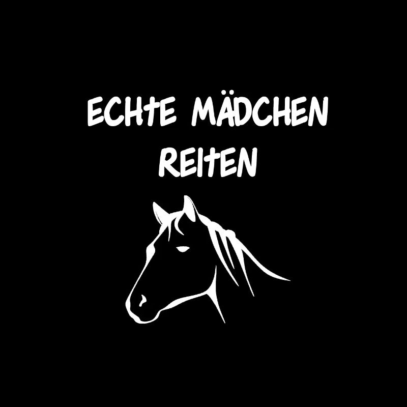 Echte Mädchen reiten