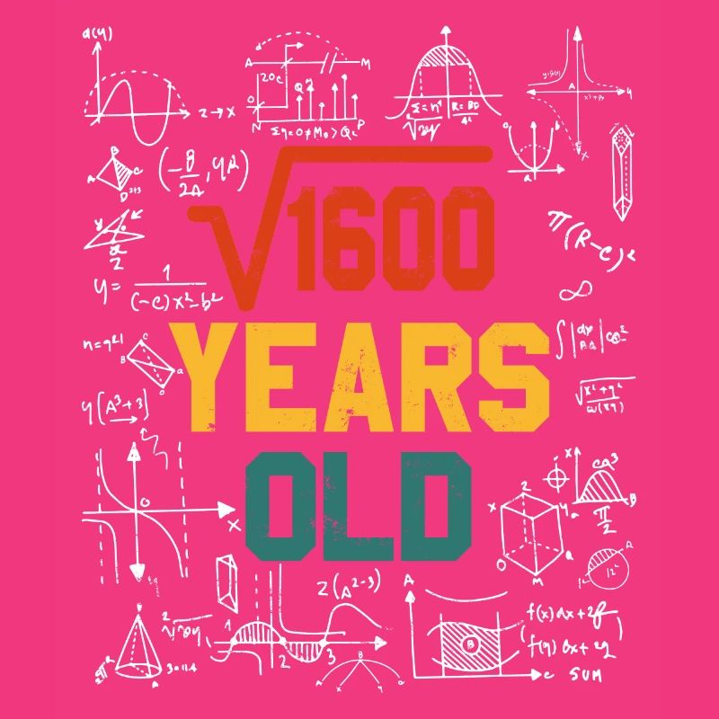 Root Square Root Math 40 Birthday