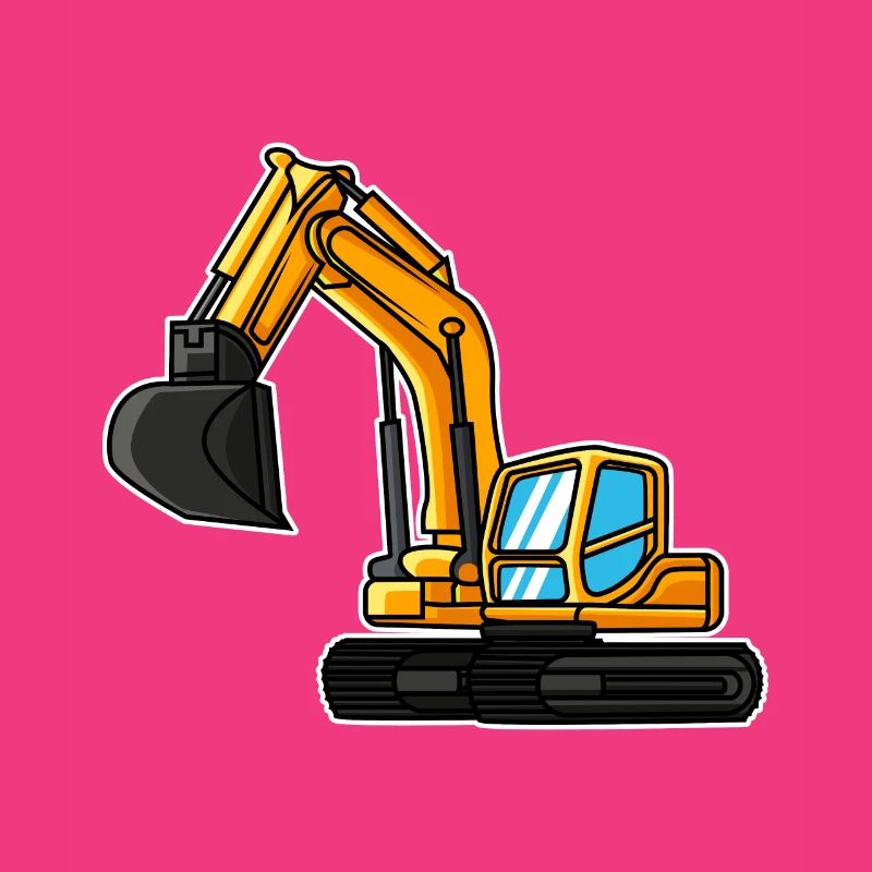 Bagger Geschenkidee Kind Baggerfahrer Baustelle
