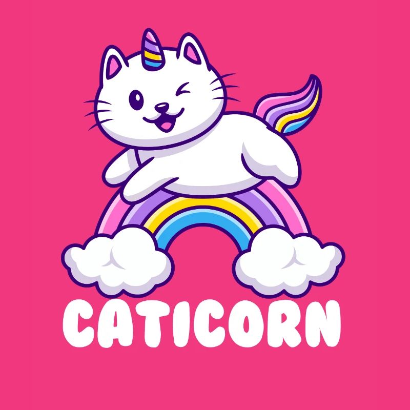Caticorn Regenbogen