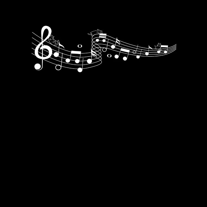 Cadeau de chats de notes de musique