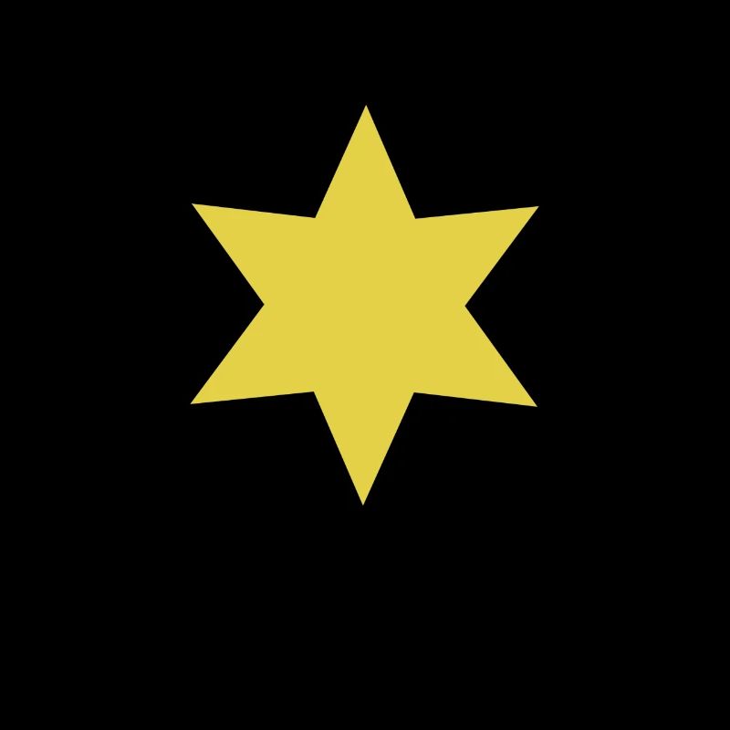 Étoile d'or à six branches