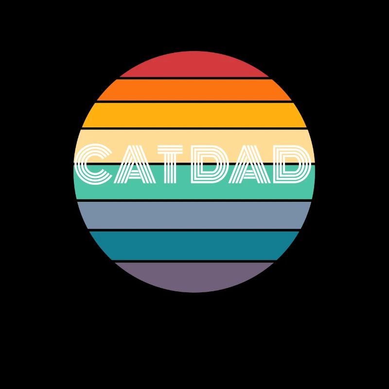 Chemise Rainbow CAT DAD, Retro CAT DAD, CAT DAD