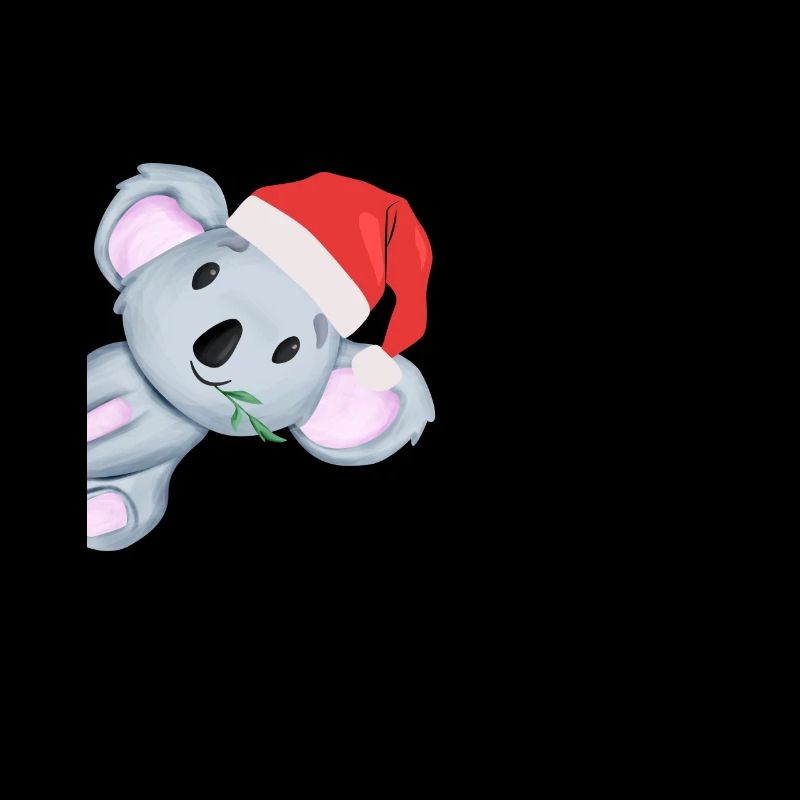 Koala Christmas Santa Hat