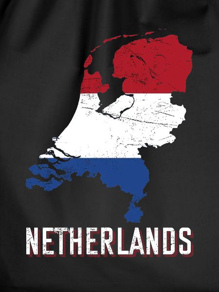 Netherlands flag country shape