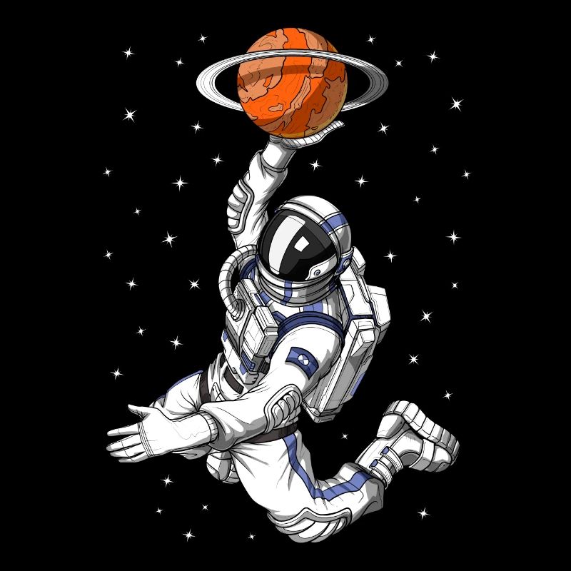 Astronaut Basketball Player
