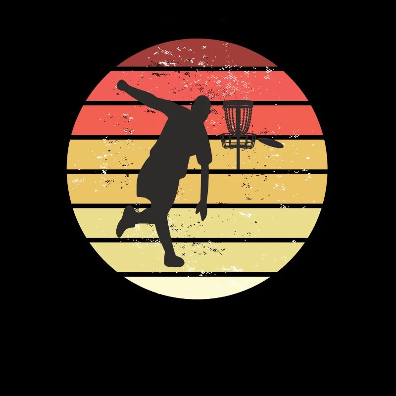Disc Golf Retro Disc Golf Basket + Disc Golf Gift