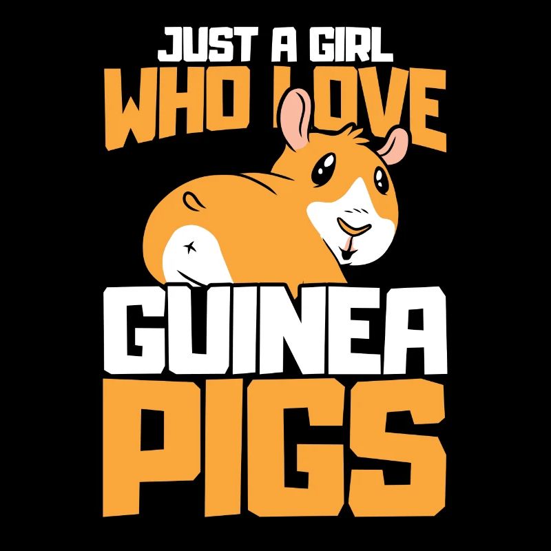 Nur ein Mädchen, das Meerschweinchen liebt