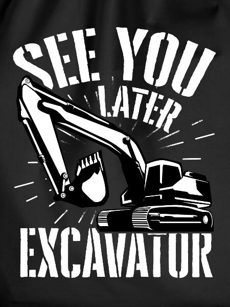 Excavator road construction