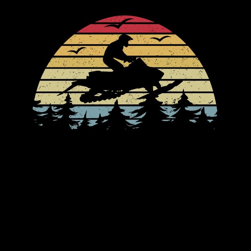 Snowmobile Snowmobile Retro Skidoo