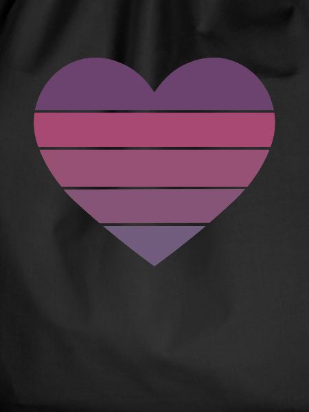 Heart Retro Purple