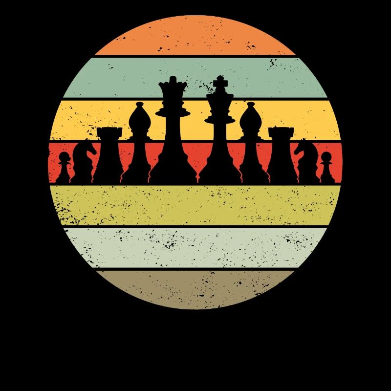 Jeu d’échecs Joueurs d’échecs rétro cadeau