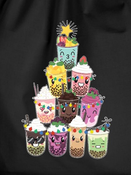 Bubble Tea Christmas Tree