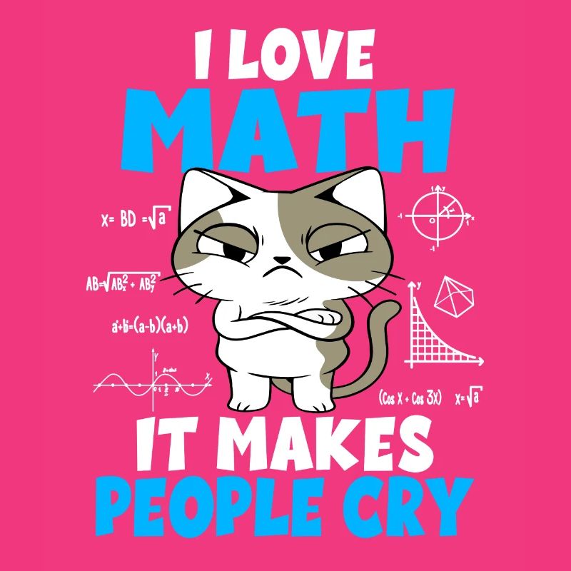 Mathematics Students Math Teacher Cats Gift