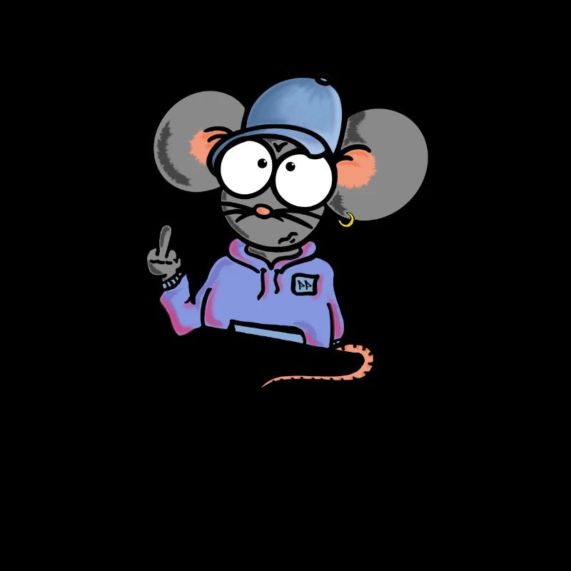 Mouse shows middle finger