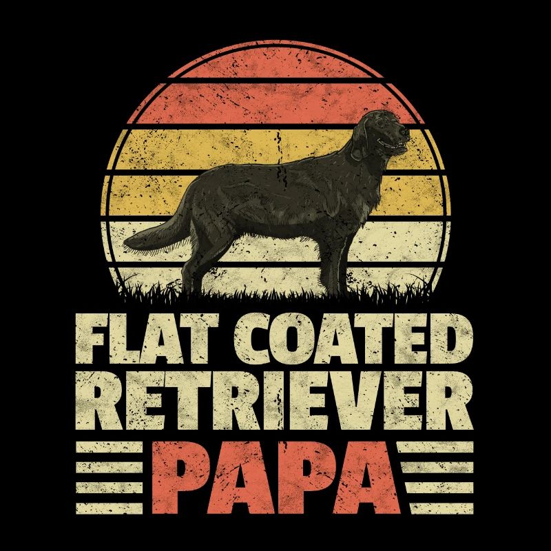 Flat Coated Retriever Papa Retriever Cadeau