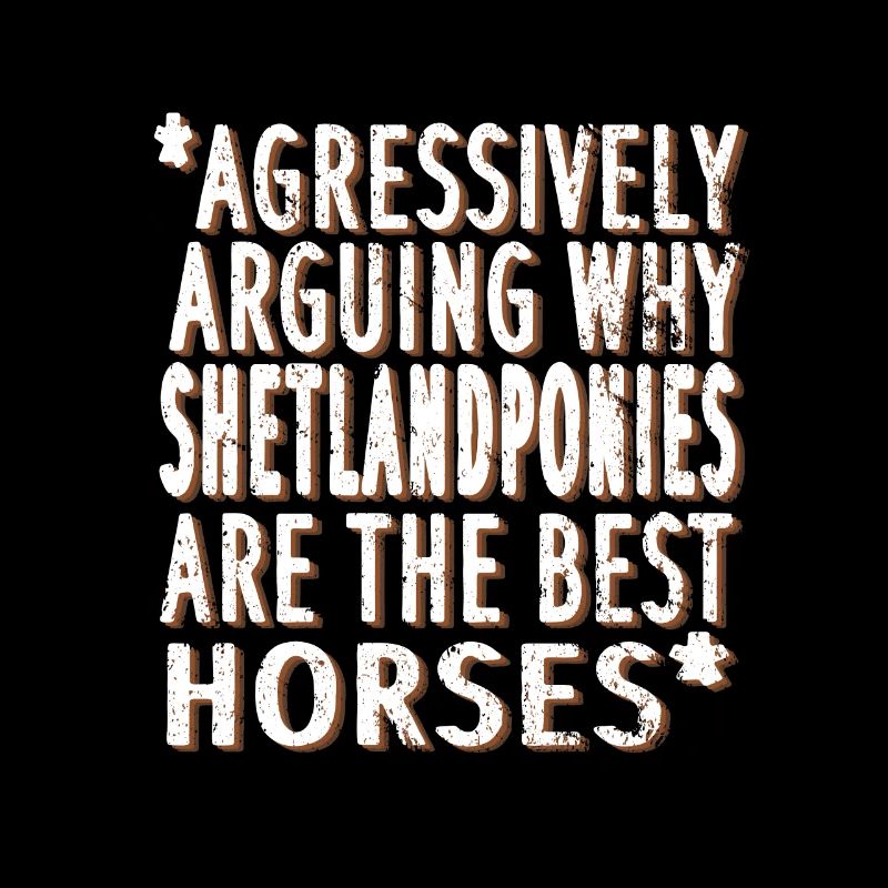 Shetlandpony proverbe équitation Shetty petit cheval