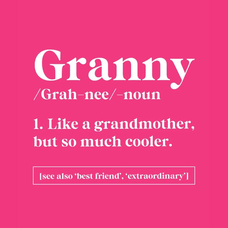 Oma Definition - Muttertagsgeschenk