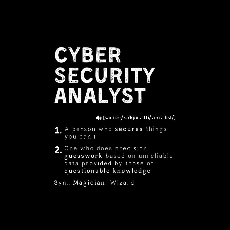 Lustige Cyber Security Analyst Definition Computer